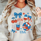 Preppy USA 1776 Sweatshirt | Stars and Stripes Collection | Unique Gifts for Family and Friends