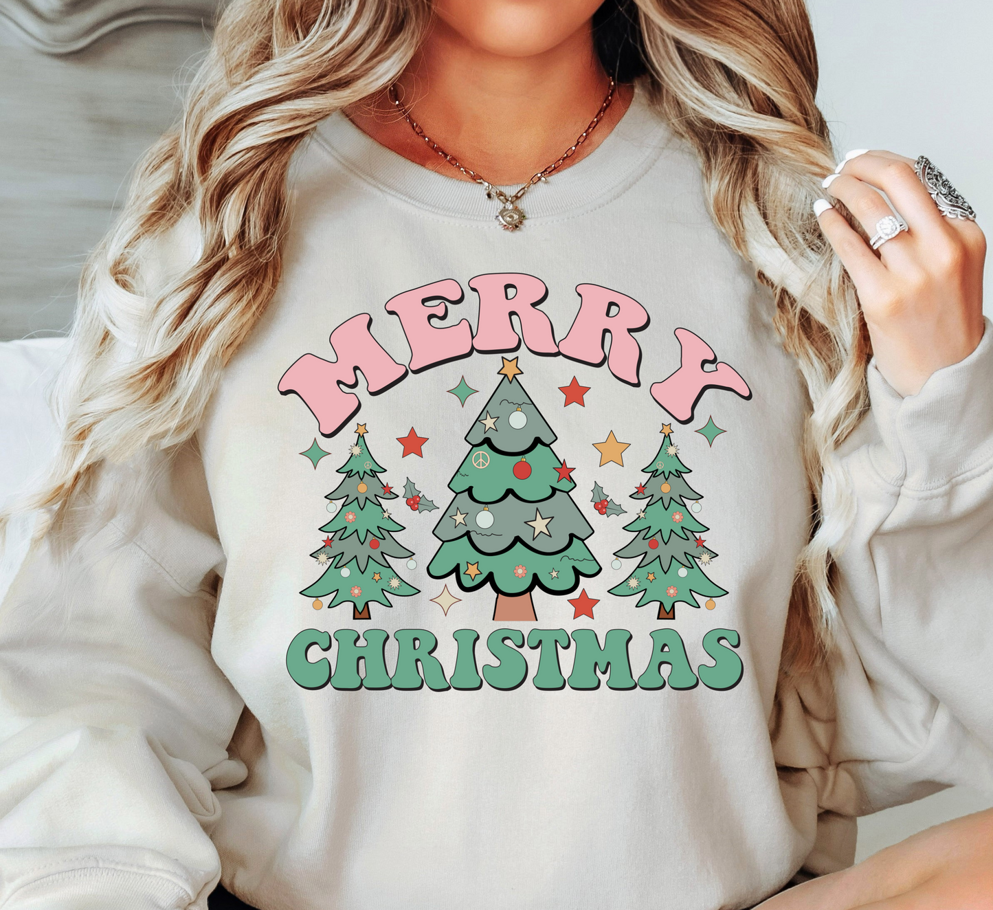 Merry Christmas Sweatshirt | Tis The Season Collection | Unique Gifts for Family Friends