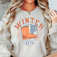 Distressed Winter Vibes Sweatshirt | Frosty Chic Collection | Unique Gifts for Family Friends