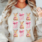 Coquette Bow and Bunnies Sweatshirt | Hoppin' Into Spring Collection | Unique Gifts for Family Friends