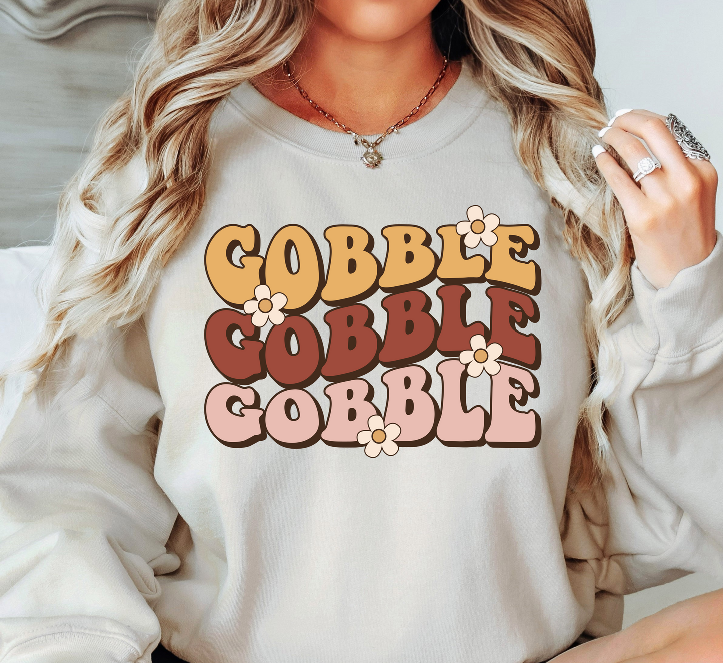 Gobble Gobble Sweatshirt | Harvest Joy Collection | Unique Gifts for Family Friends