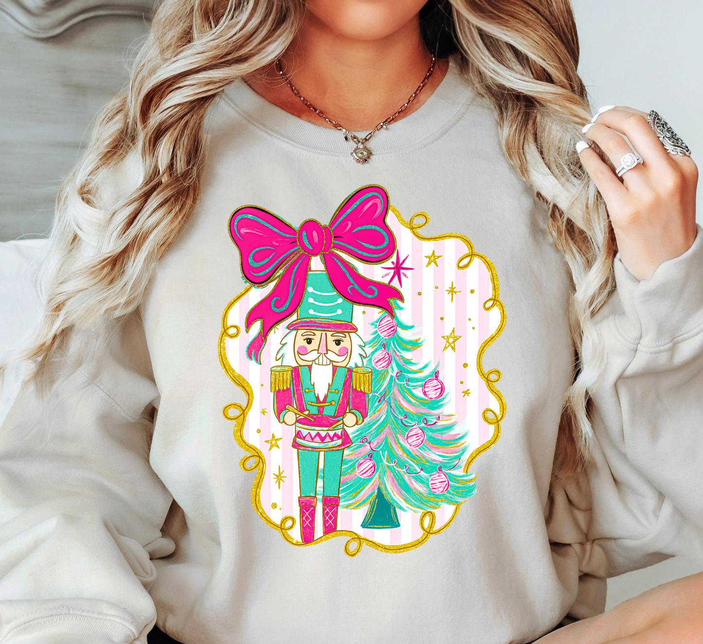 Colorful Nutcracker Sweatshirt | Tis The Season Collection | Unique Gifts for Family Friends