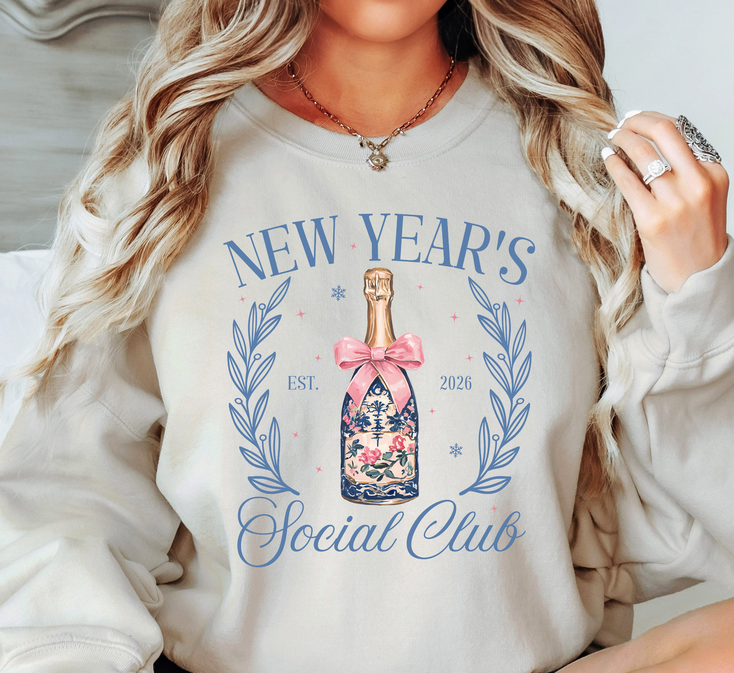 New Year's Social Club Sweatshirt | New Year Magic Collection | Unique Gifts for Family Friends