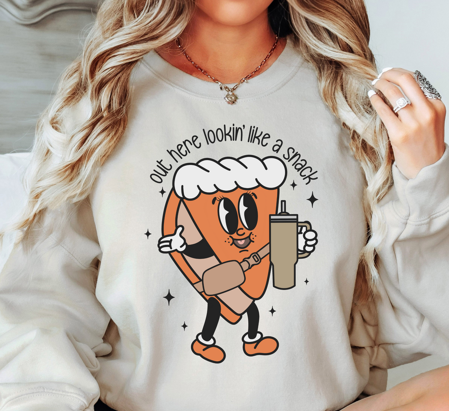 Out Here Lookin Like A Snack Pie Sweatshirt | Harvest Joy Collection | Unique Gifts for Family Friends