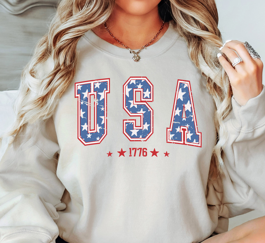 USA 1776 Sweatshirt | Stars and Stripes Collection | Unique Gifts for Family