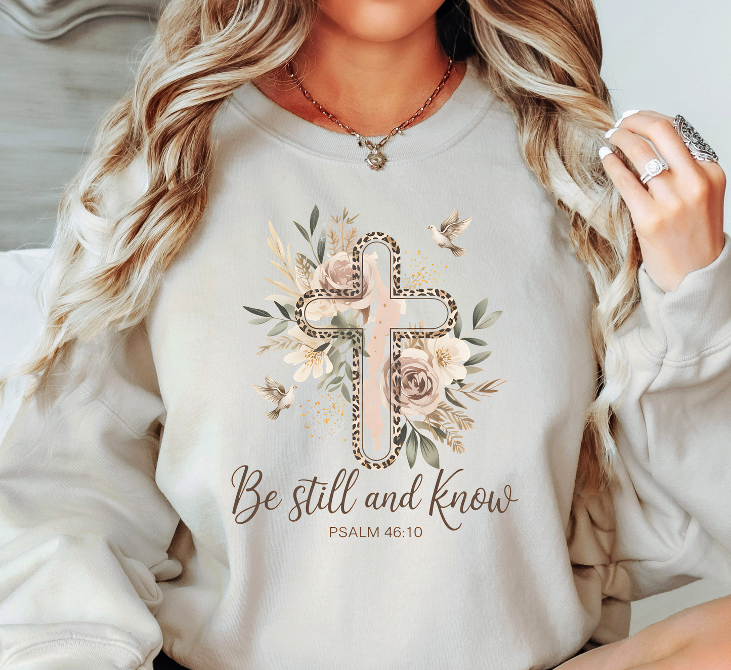 Be Still (Psalm 46:10) Sweatshirt | Walk By Faith Collection | Unique Gifts for Family and Friends
