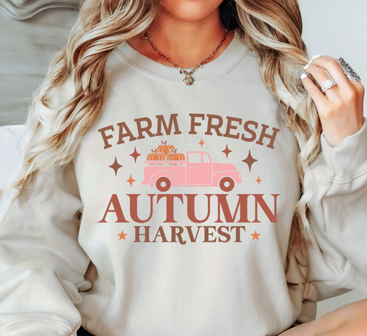 Farm Fresh Autumn Harvest Sweatshirt | Falling For You Collection | Unique Gifts for Family Friends