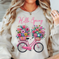 Hello Spring Bicycle Sweatshirt | Spring Fling Collection | Unique Gifts for Family Friends