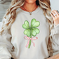 Bow and Shamrock Sweatshirt | Feeling Lucky Collection | Unique Gifts for Family Friends