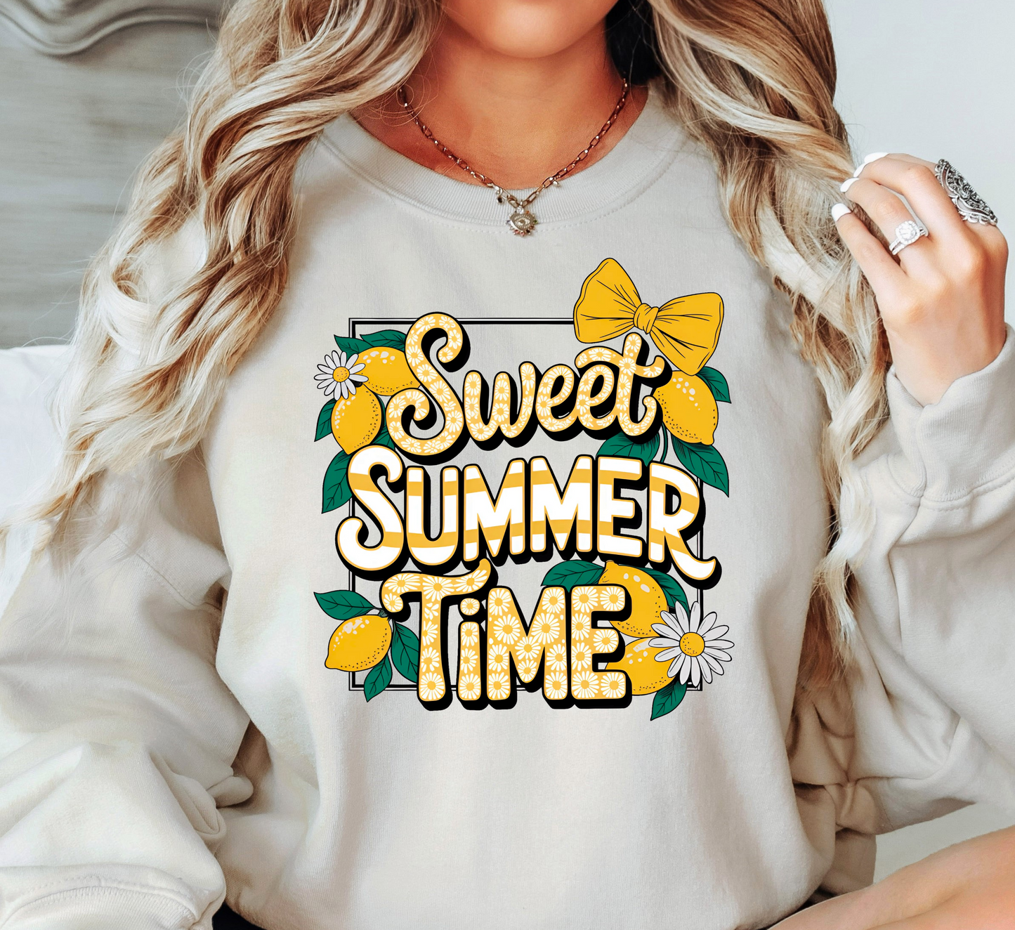Sweet Summer Time Sweatshirt | Beach Breeze Collection | Unique Gifts for Family Friends