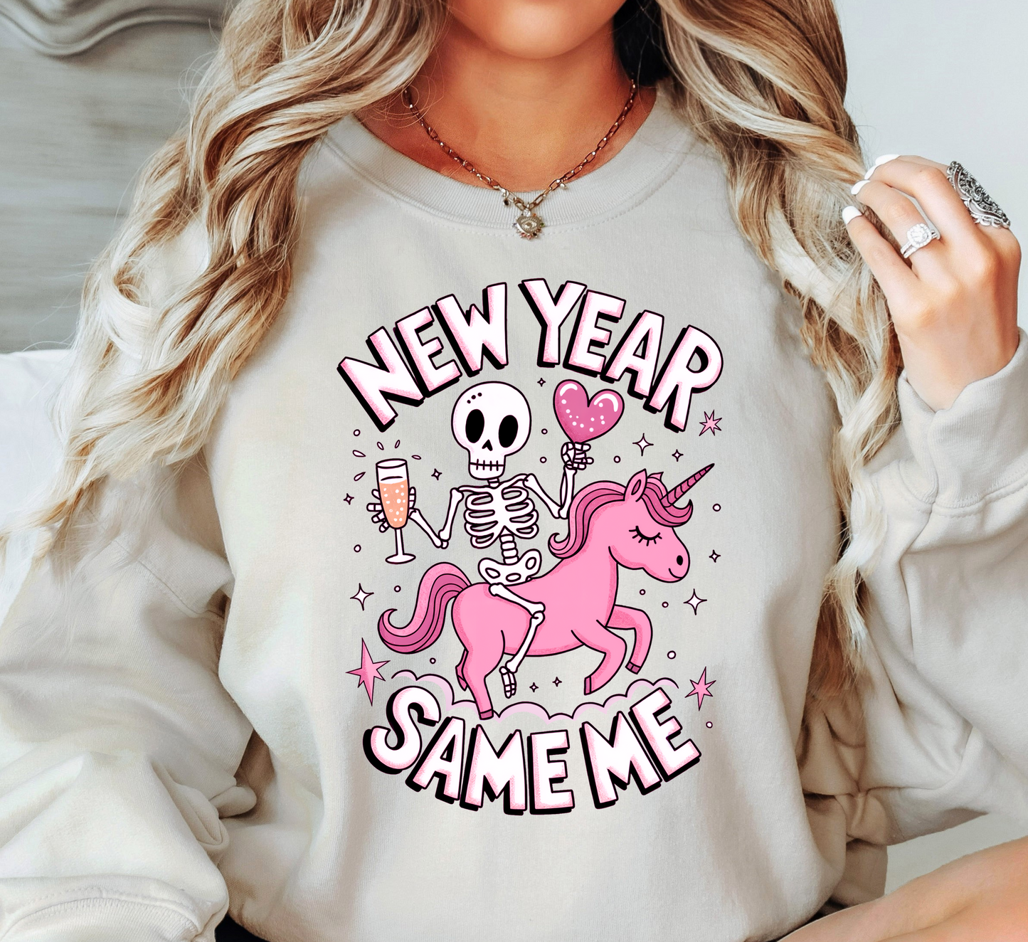 New Year Same Me Sweatshirt | New Year Magic Collection | Unique Gifts for Family Friends