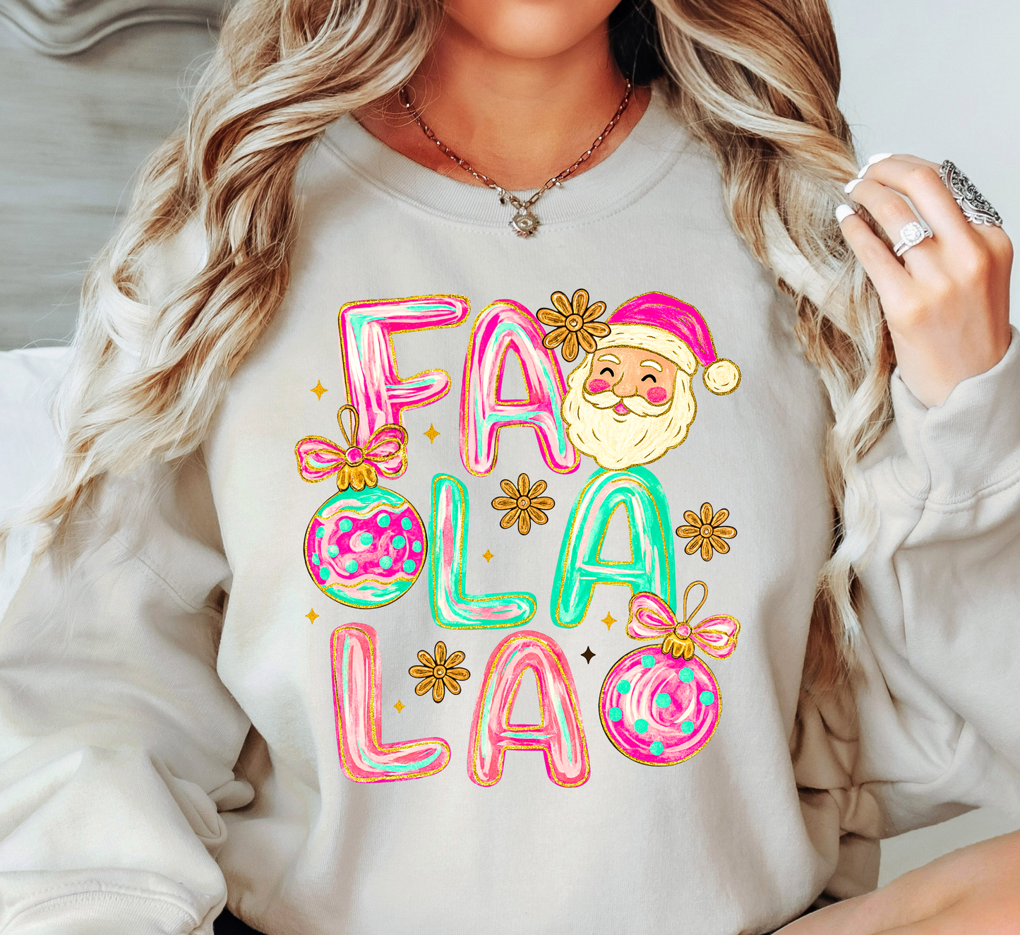 Cutie Fa La La Sweatshirt | Tis The Season Collection | Unique Gifts for Family Friends