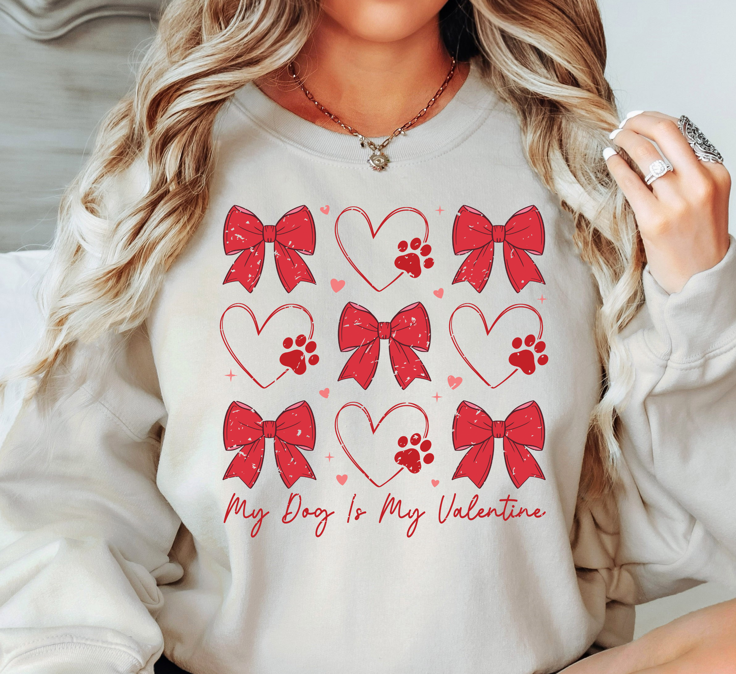My Dog Is My Valentine Sweatshirt | Pawsitive Vibes Collection | Unique Gifts for Family and Friends