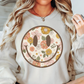 Distressed Floral Smiley Sweatshirt | Spring Fling Collection | Unique Gifts for Family Friends