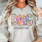 Colorful Dog Mama Sweatshirt | Pawsitive Vibes Collection | Unique Gifts for Family and Friends