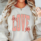 Retro Checkered Love Sweatshirt | XoXo Love Collection | Unique Gifts for Family Friends