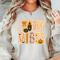 Spooky Vibes Preppy Sweatshirt | Boo-tiful Vibes Collection | Unique Gifts for Family Friends