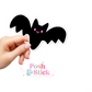 Spooky Bat | Boo-tiful Vibes Clear Vinyl Stickers | Unique Gifts For Family Friends