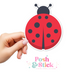 Ladybug | Spring Fling Clear Vinyl Stickers | Unique Gifts For Family Friends