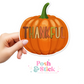 Thankful Pumpkin | Harvest Joy Clear Vinyl Stickers | Unique Gifts For Family Friends