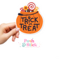 Pumpkin Trick Or Treat | Boo-tiful Vibes Clear Vinyl Stickers | Unique Gifts For Family Friends