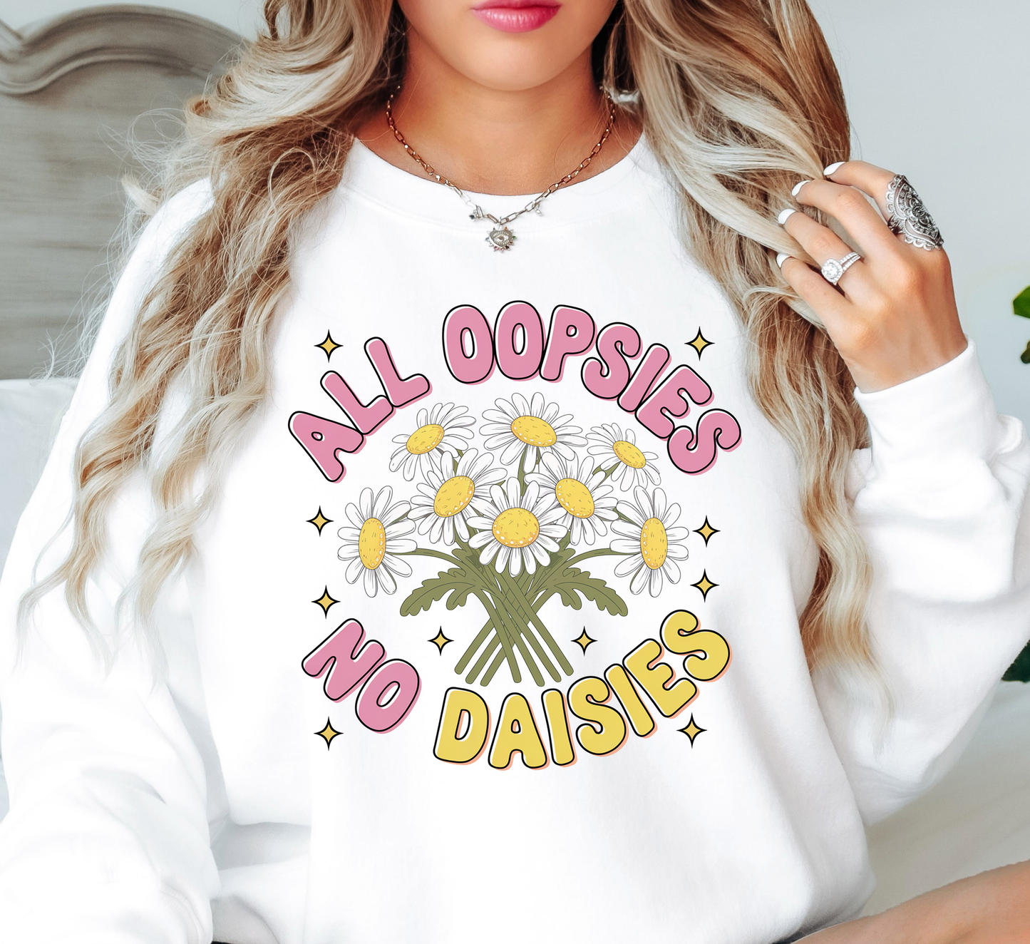 Oops Daisy Sweatshirt | Spring Fling Collection | Unique Gifts for Family Friends