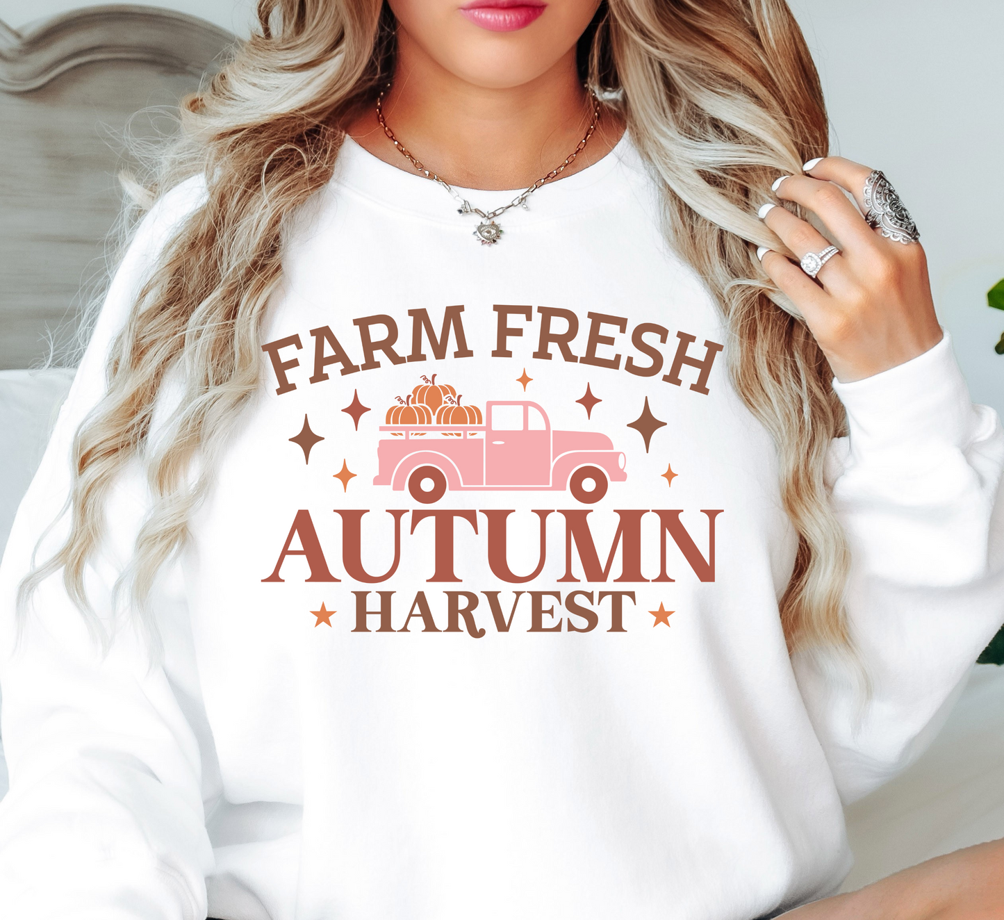 Farm Fresh Autumn Harvest Sweatshirt | Falling For You Collection | Unique Gifts for Family Friends