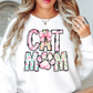 Preppy Cat Mom Sweatshirt | Pawsitive Vibes Collection | Unique Gifts for Family and Friends