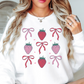 Strawberry and Bows Sweatshirt | Groovy Vibes Collection | Unique Gifts for Family and Friends