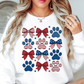 USA Paw Prints Sweatshirt | Pawsitive Vibes Collection | Unique Gifts for Family and Friends