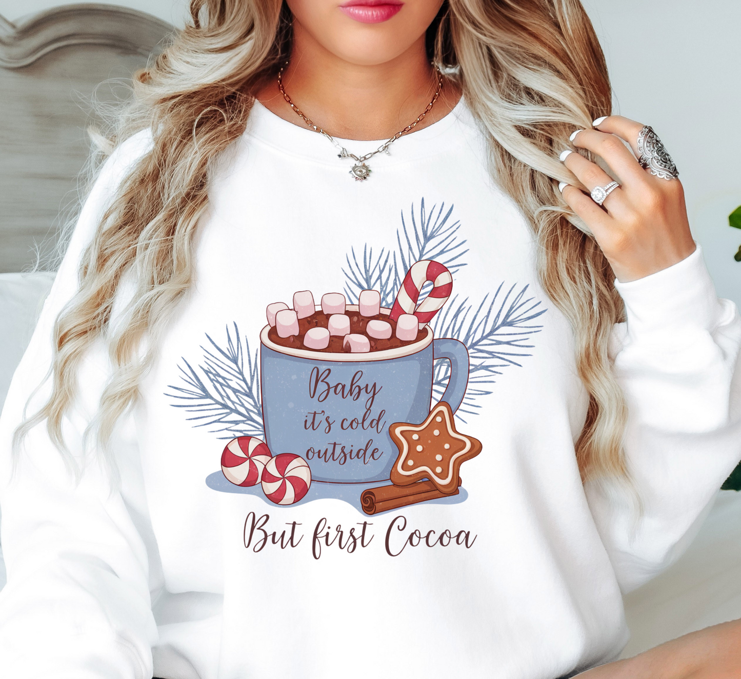 Baby Its Cold Outside Sweatshirt | Frosty Chic Collection | Unique Gifts for Family Friends