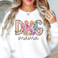 Colorful Dog Mama Sweatshirt | Pawsitive Vibes Collection | Unique Gifts for Family and Friends