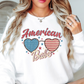 American Babe Sweatshirt | Stars and Stripes Collection | Unique Gifts for Family and Friends