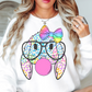 Nerdy Bunny Sweatshirt | Hoppin' Into Spring Collection | Unique Gifts for Family Friends