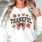 Thankful Leaves With Bow Sweatshirt | Harvest Joy Collection | Unique Gifts for Family Friends