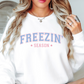 Freezin' Season Sweatshirt | Frosty Chic Collection | Unique Gifts for Family Friends