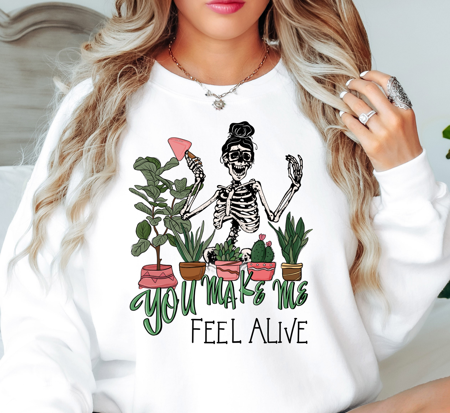 Feel Alive Plants Sweatshirt | Spring Fling Collection | Unique Gifts for Family Friends