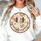 Distressed Floral Smiley Sweatshirt | Spring Fling Collection | Unique Gifts for Family Friends