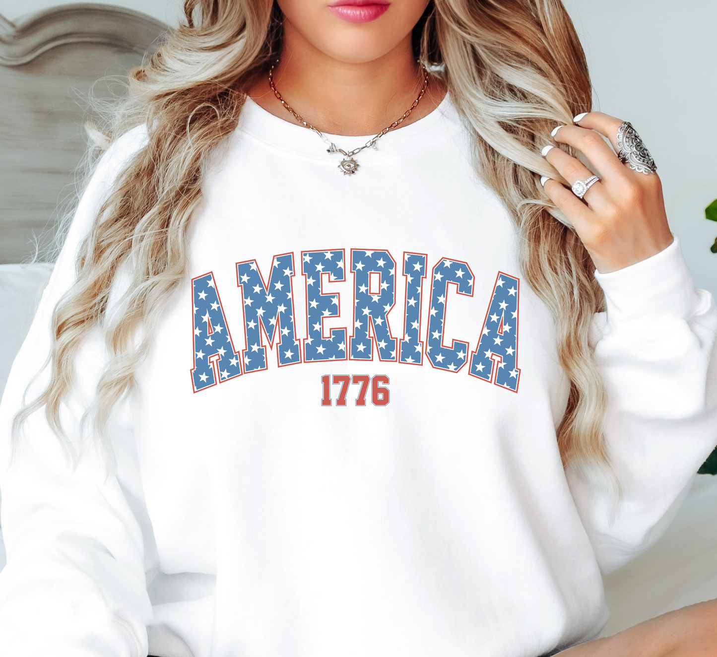 America 1776 Sweatshirt | Stars and Stripes Collection | Unique Gifts for Family and Friends