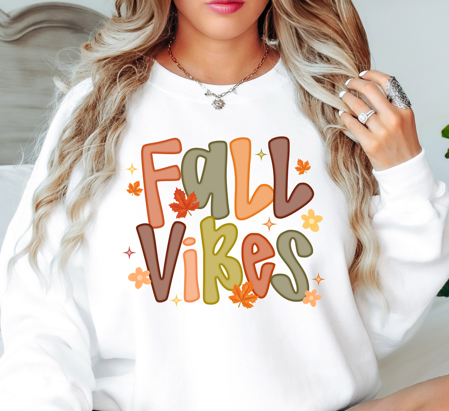 Floral Fall Vibes Sweatshirt | Falling For You Collection | Unique Gifts for Family Friends