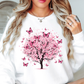 Cherry Blossom Butterflies Sweatshirt | Spring Fling Collection | Unique Gifts for Family Friends