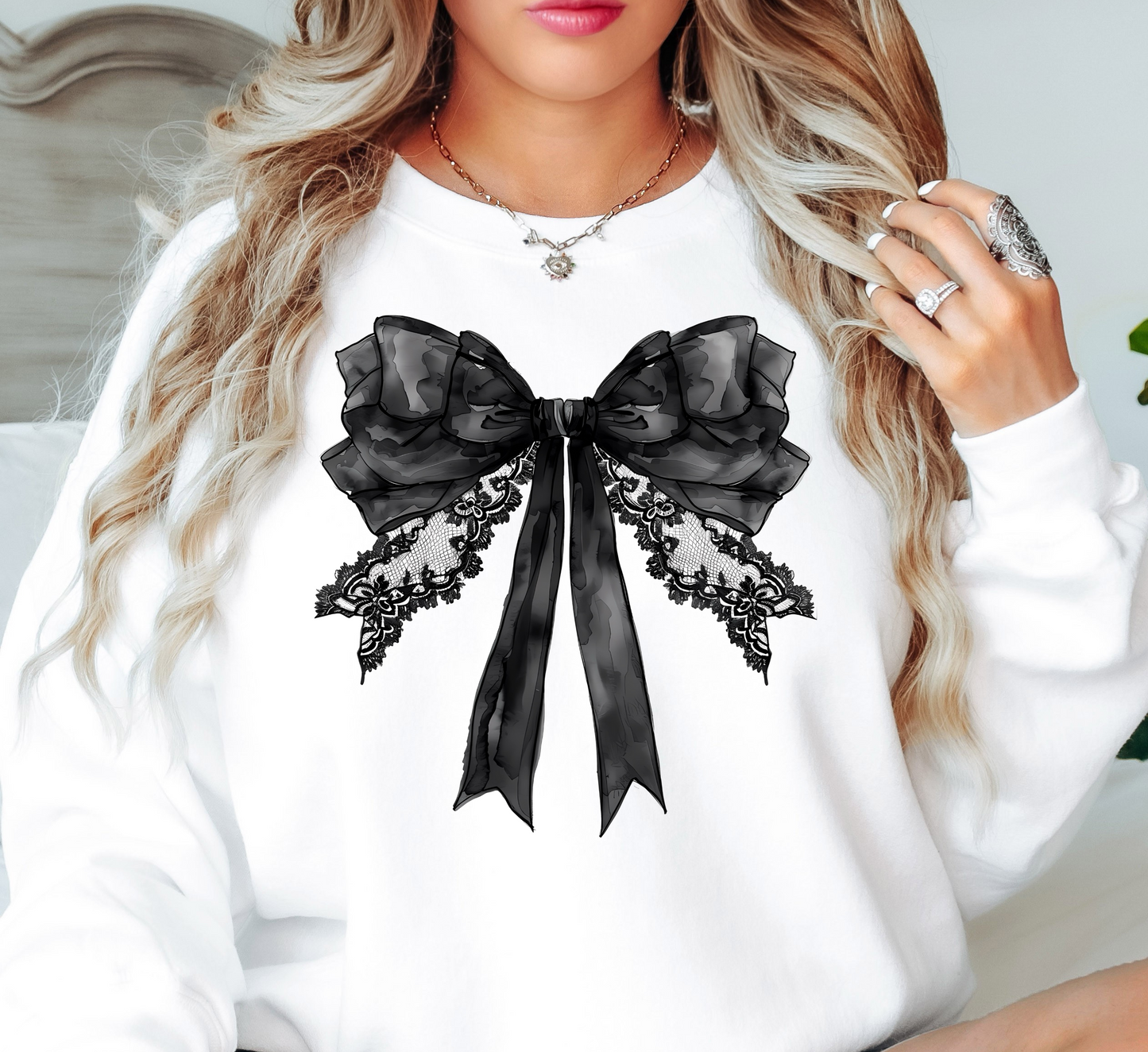 Gothic Coquette Sweatshirt | Boo-tiful Vibes Collection | Unique Gifts for Family Friends