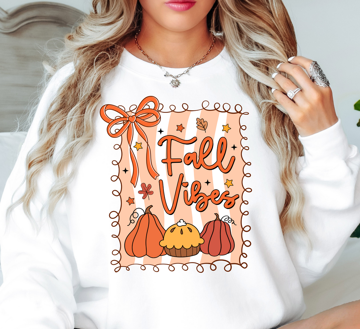 Preppy Fall Vibes Sweatshirt | Falling For You Collection | Unique Gifts for Family Friends
