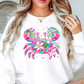 Floral Tropical Crab Sweatshirt | Beach Breeze Collection | Unique Gifts for Family Friends