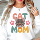Cat Mom Love Sweatshirt | Pawsitive Vibes Collection | Unique Gifts for Family and Friends