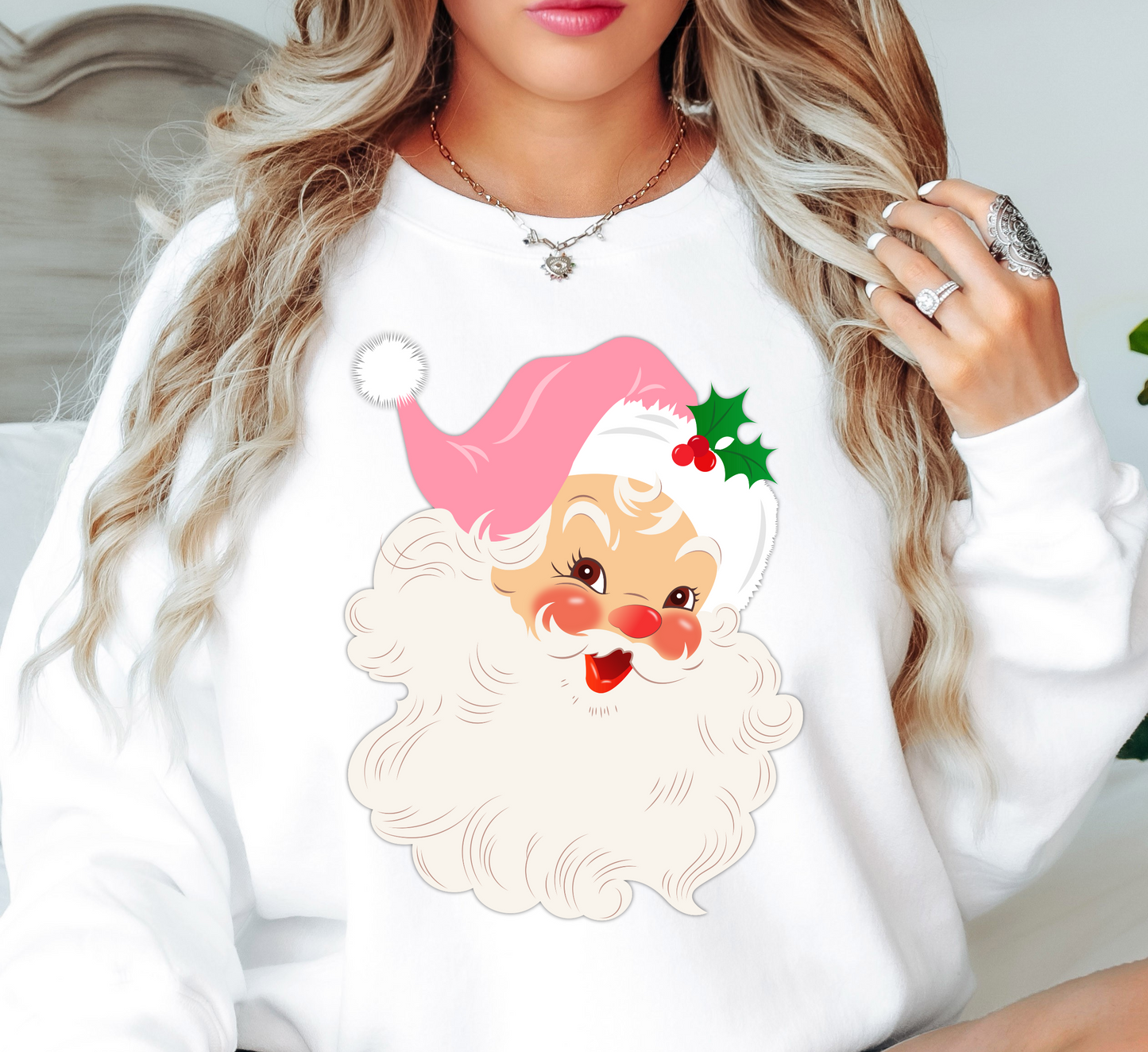 Vintage Santa Sweatshirt | Tis The Season Collection | Unique Gifts for Family Friends