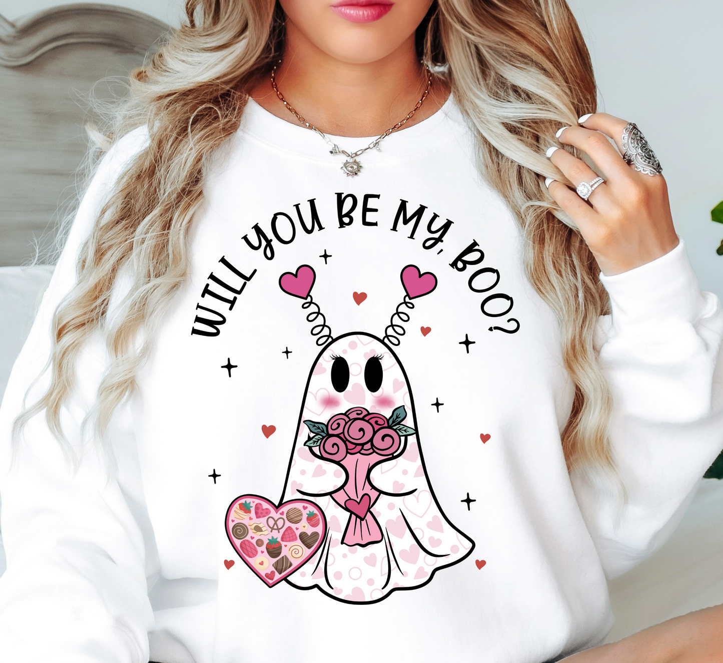 Will You Be My Boo? Sweatshirt | XoXo Love Collection | Unique Gifts for Family Friends