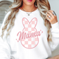 Checkered Mama Bunny Sweatshirt | Mama Mode Activated Collection | Unique Gifts for Family Friends