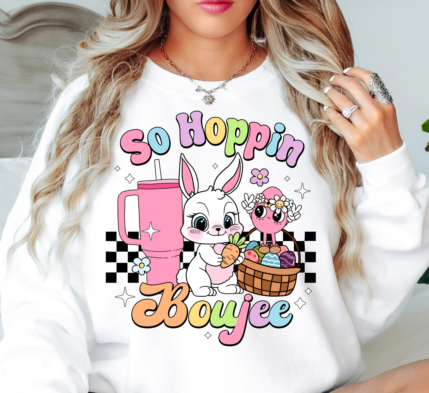 So Hoppin Boujee Sweatshirt | Hoppin' Into Spring Collection | Unique Gifts for Family Friends