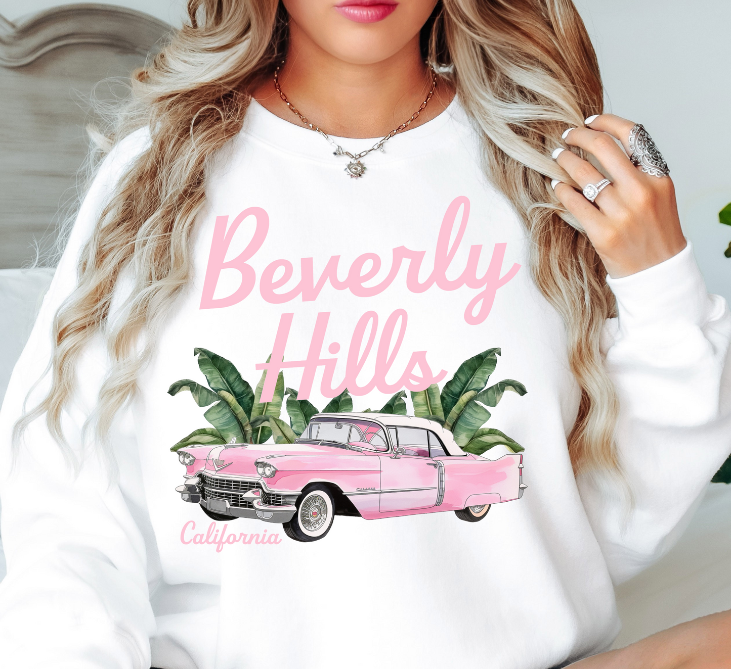 Beverly Hills Sweatshirt | Groovy Vibes Collection | Unique Gifts for Family and Friends